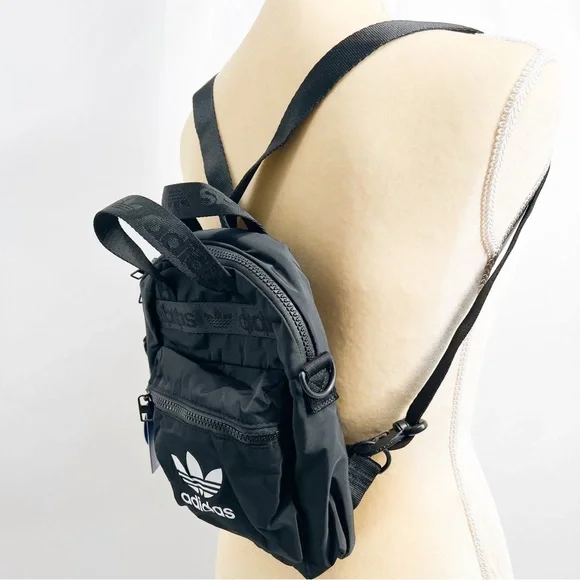 Adidas Originals Recycled Black OG Micro 2.0 Mini Backpack - Picture 7 of 11